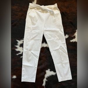 Zara white trousers